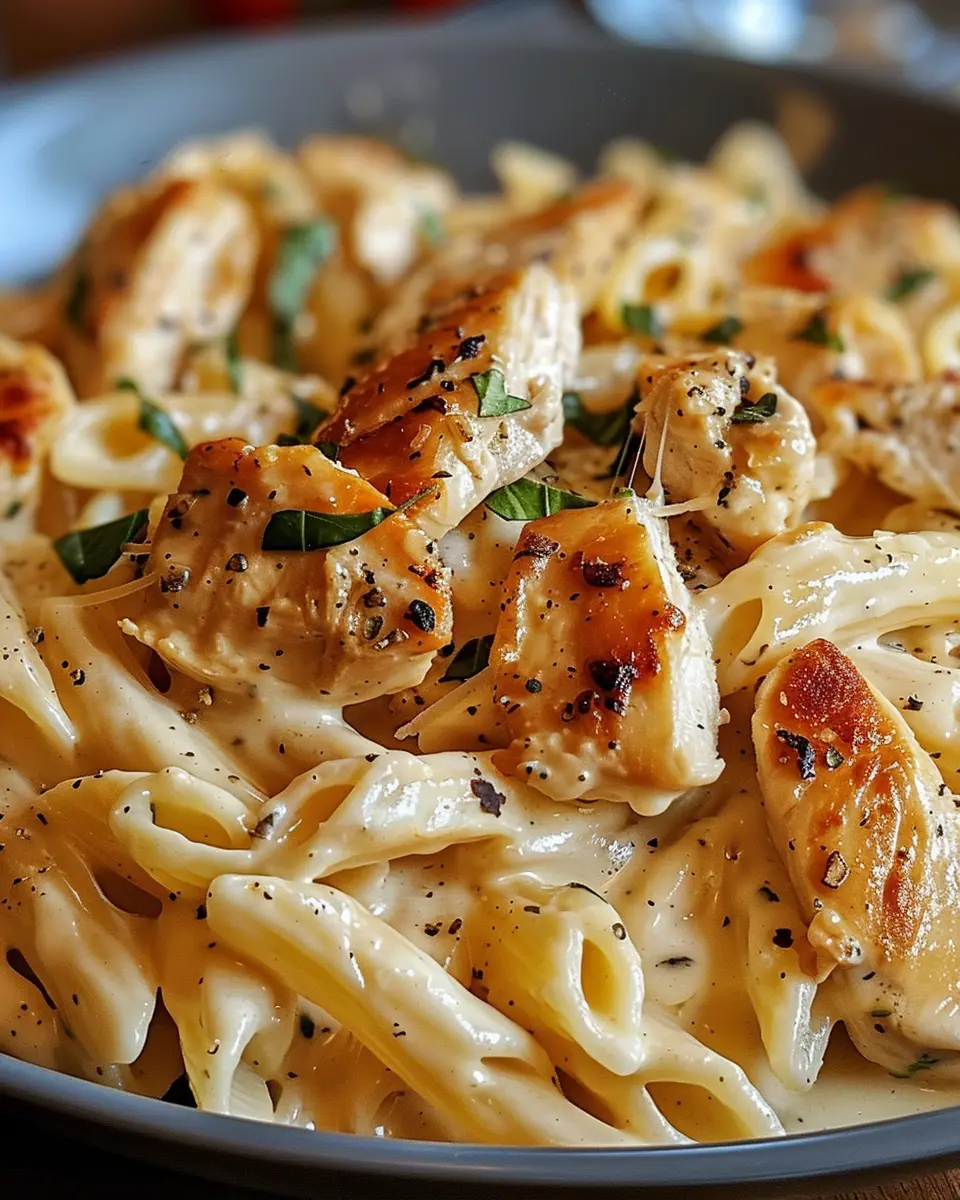 Creamy Cajun Chicken Pasta with Turkey Bacon: A Comforting Delight