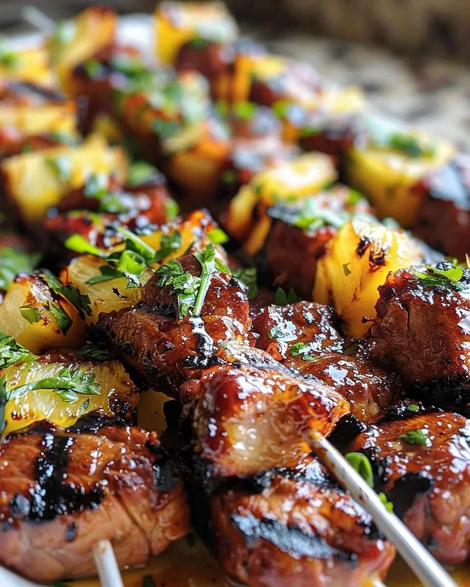Pineapple BBQ Pork Skewers: Juicy Beef Delights for Everyone
