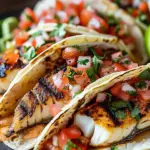 Grilled Fish Tacos with Spicy Mayo & Pico de Gallo