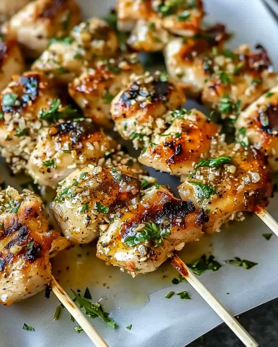 Ranch Garlic Parmesan Chicken Skewers: Juicy and Easy to Make