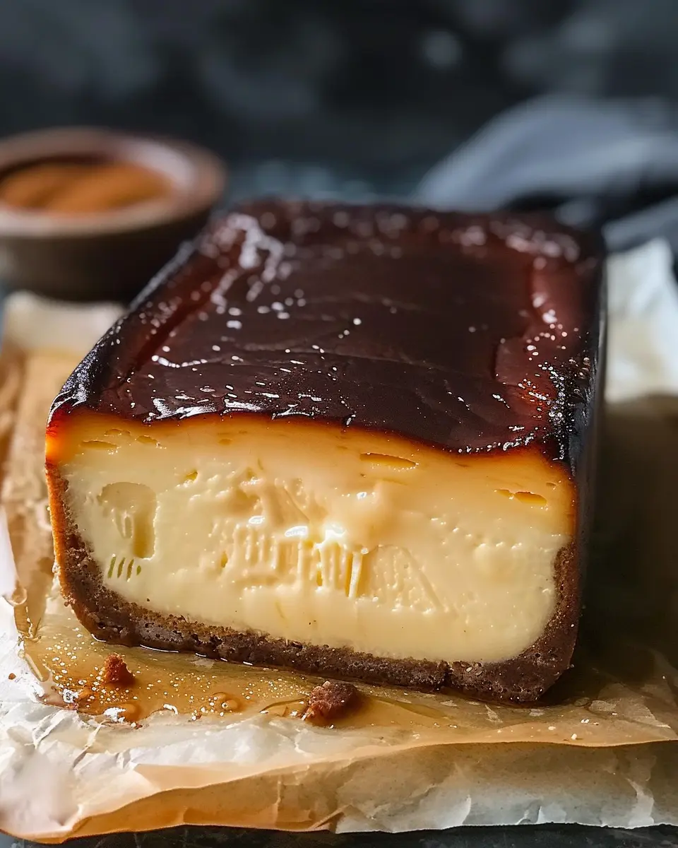Burnt Basque Cheesecake in a Loaf Pan: Easy and Indulgent Delight