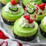 Grinch Mini Cheesecakes
