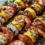Grilled Seafood Skewers are the pinnacle of summer