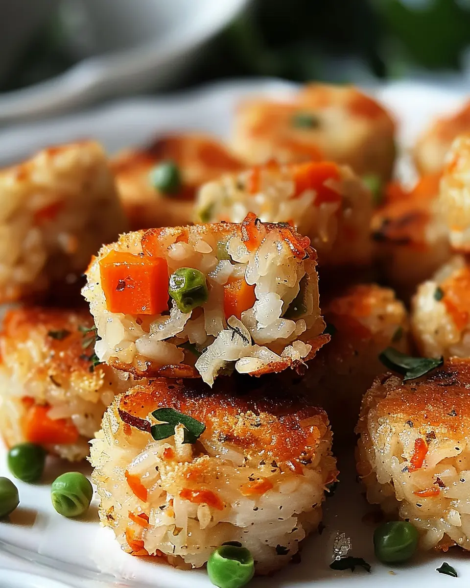 Easy Irresistible Chicken Veggie Rice Bites for Quick Family Meals