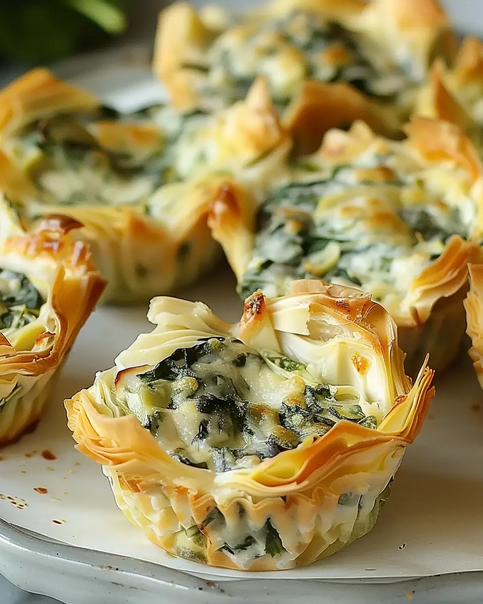 Spinach and Artichoke Dip Cups: Easy Turkey Bacon Delights