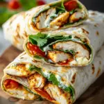 Crispy Air Fryer Chicken & Mozzarella Wraps