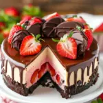 Chocolate Covered Strawberry Cheesecake
