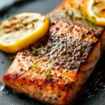Healthy Grilled Salmon on Blackstone