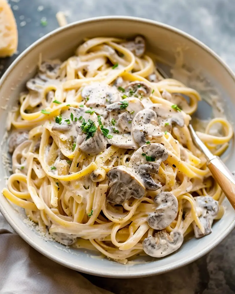 Creamy Mushroom Pasta with Turkey Bacon: A Comfort Food Favorite