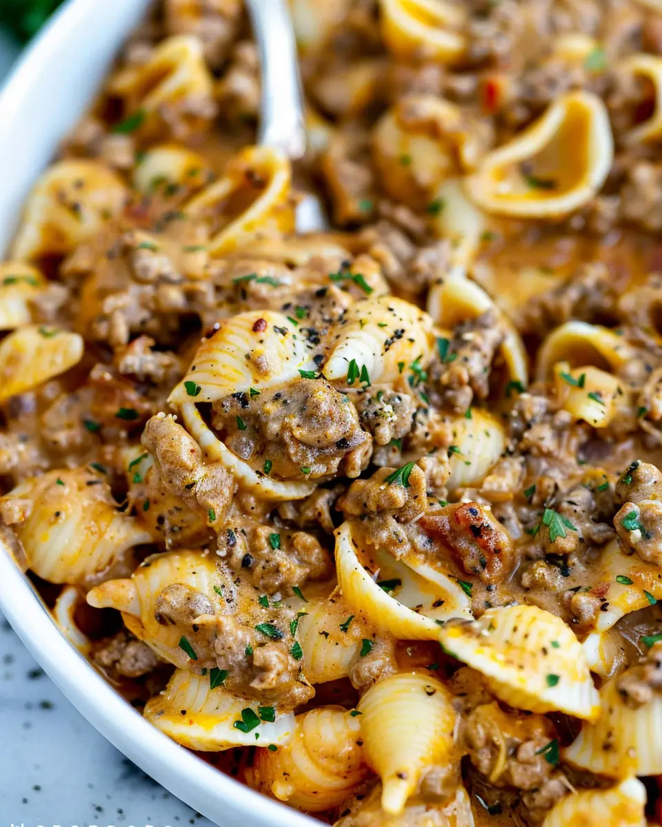 Creamy beef and shells: Easy Comfort Food for the Whole Family