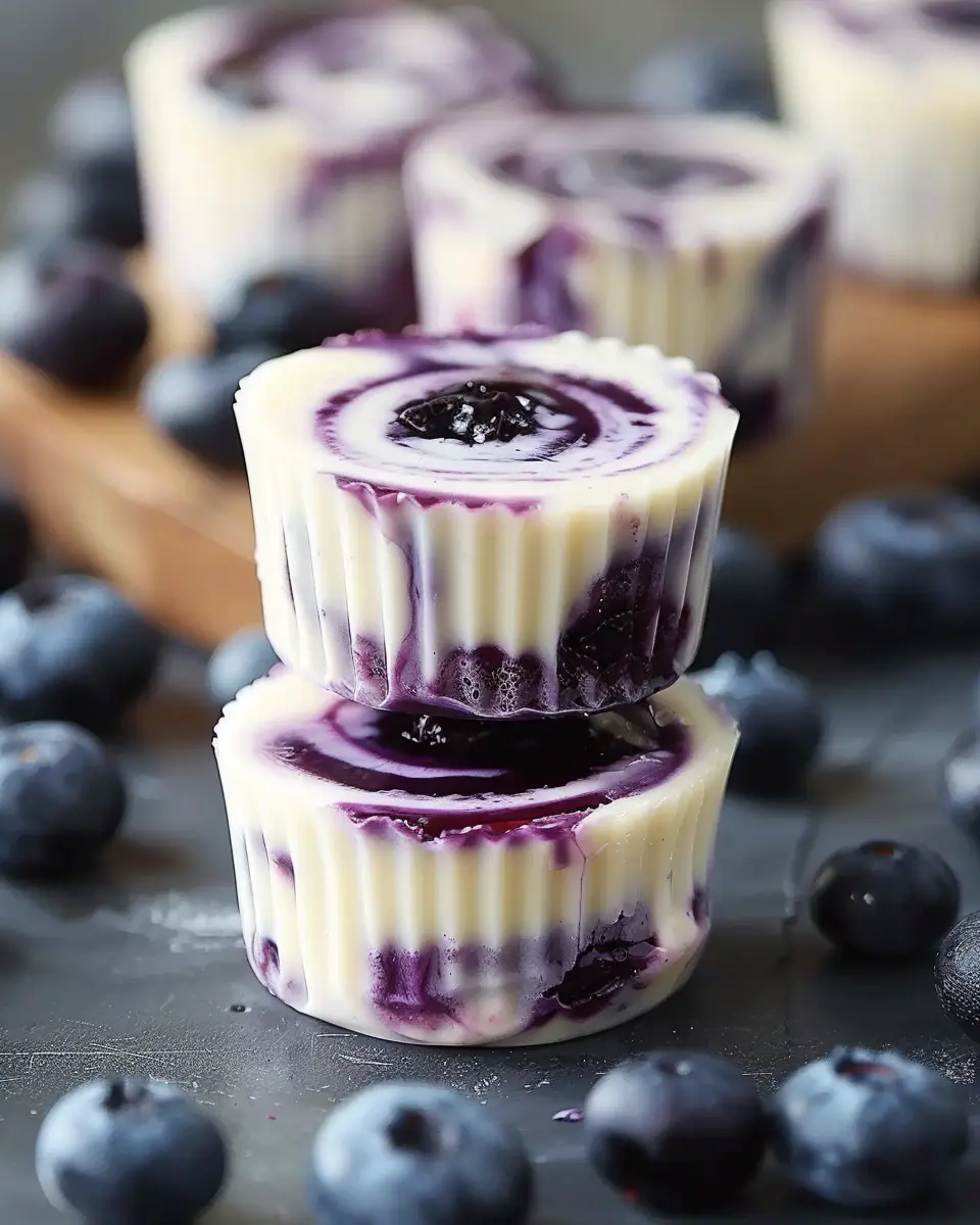Blueberry Swirl Yogurt Bites Recipe: Easy & Delicious Treats for You