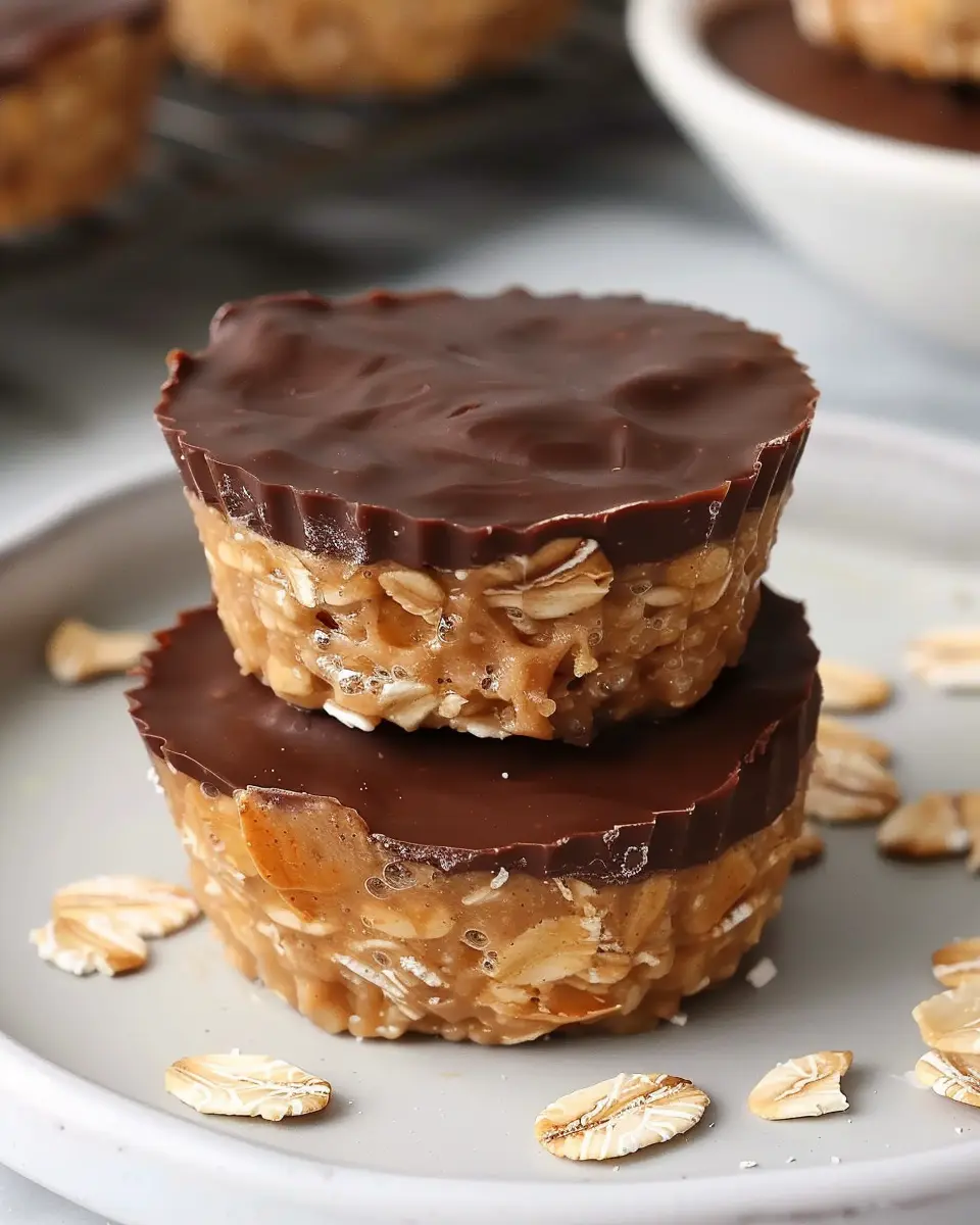 Easy No Bake Peanut Butter Oat Cups: The Best Healthy Treat