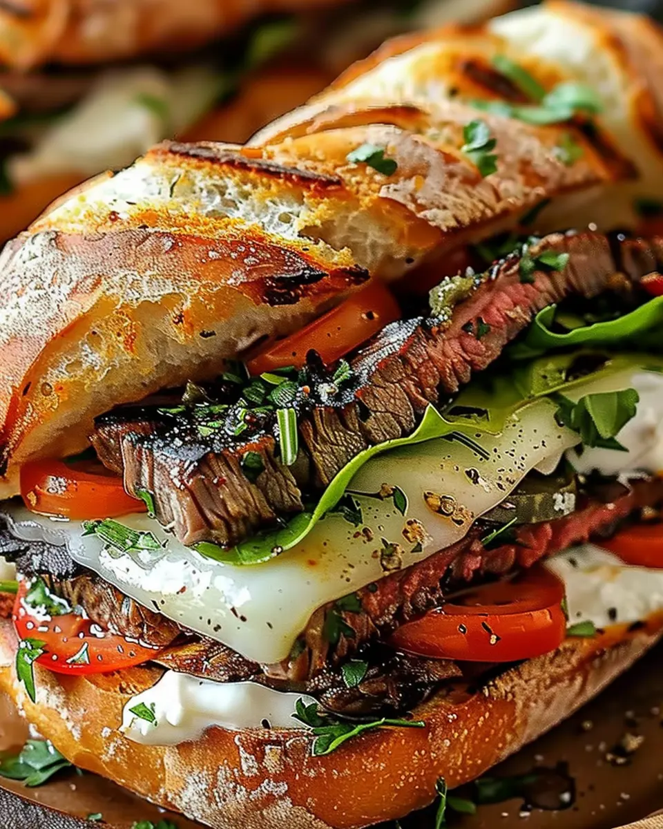 Savory Garlic Herb Steak Sandwiches: A Juicy Family Favorite Recipe