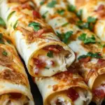 Keto Chicken Bacon Ranch Taquitos