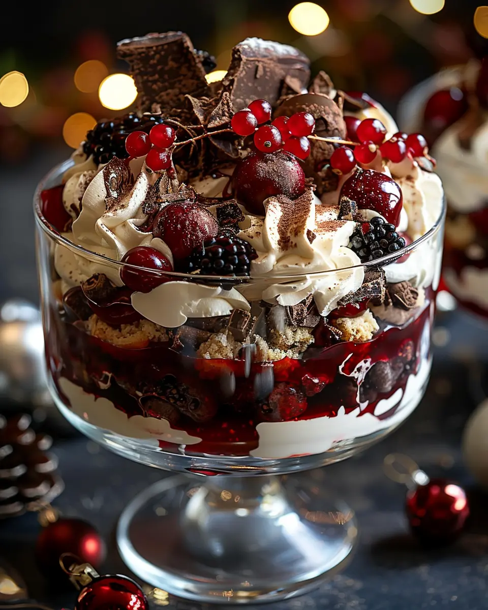 Black Forest Trifle: An Indulgent Holiday Delight for Christmas