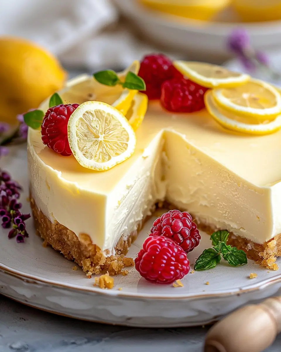 Easy No-Bake Lemon Cheesecake: Indulgent Bliss for Your Tastebuds