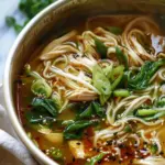 Aromatic Ginger Scallion Chicken Noodle Soup