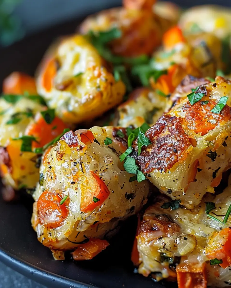 Kid-Friendly Baked Veggie Tater with Turkey Bacon Twist